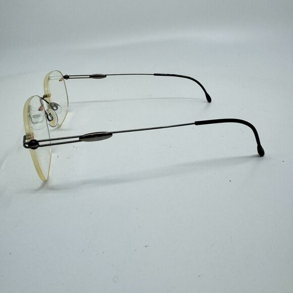 SILHOUETTE M7434 /65 V 6072 Eyeglasses Frames 48-21 Black Rimless H11856 - Picture 2 of 7